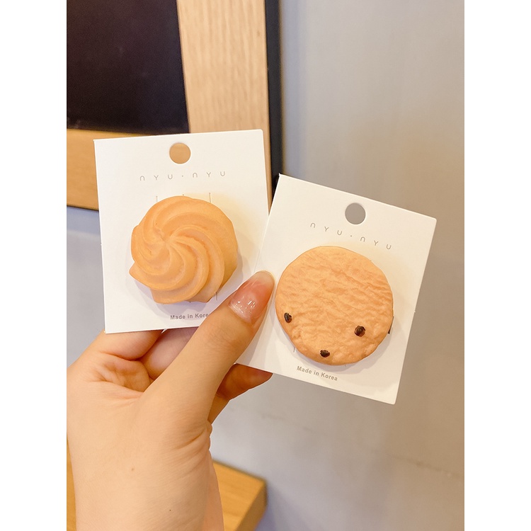 Kẹp Tóc Hình Bánh Quy Dễ Thương Phong Cách Nhật Bản
