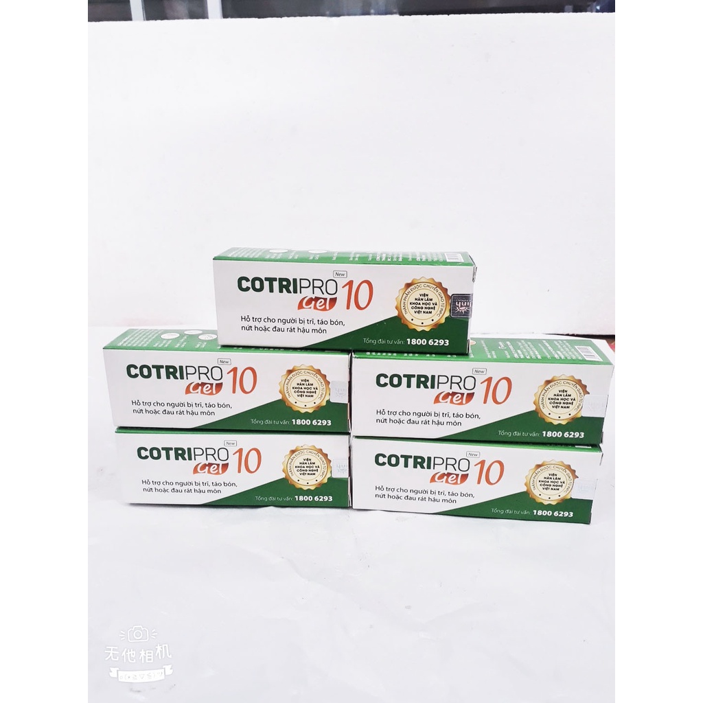 Mỡ bôi trĩ COTRIPRO GEL, hỗ trợ cho người bị trĩ, táo bón, nứt, hoặc đau rát hậu môn