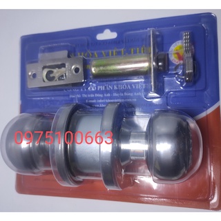 Ổ Khoá Cửa Việt Tiệp Tay Nắm Tròn - Khoá tay đấm - khoá tròn nhôm/sắt/gỗ