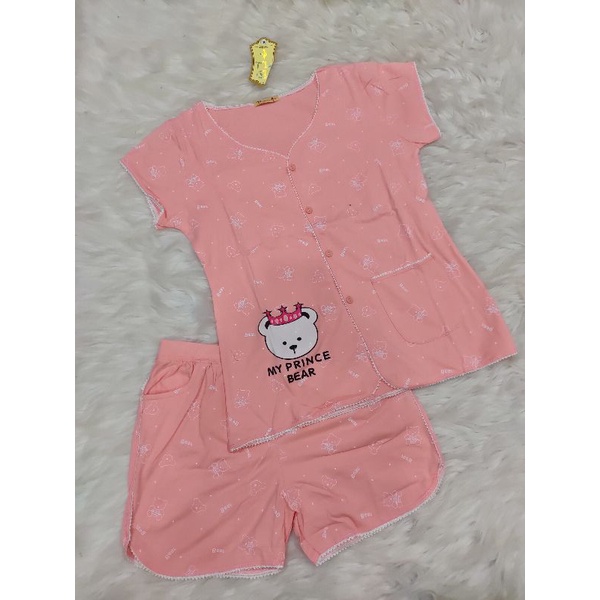 Bộ pijama tay ngắn quần đùi thun cotton xịn sale