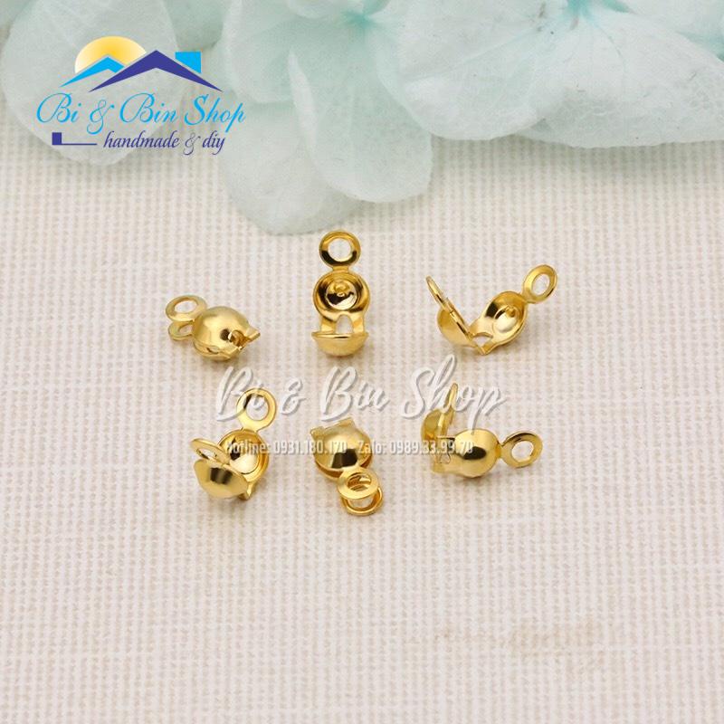 20 Cái Kẹp Đầu Dây Hình Sò Loại Tốt Bền Màu Làm Dây Chuyền Trang Sức Handmade
