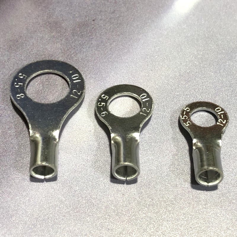 Gói 100 Đầu COS ĐỒNG tròn 5.5 - 5 li, 6 li, 8 li , 2-4 li loại dày dùng cho dây cáp 4-6mm2, đầu nối điện chuyên dụng