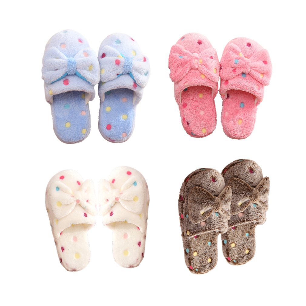Dép bông đi trong nhà chống trượt vải cotton hình thú ngộ nghĩnh