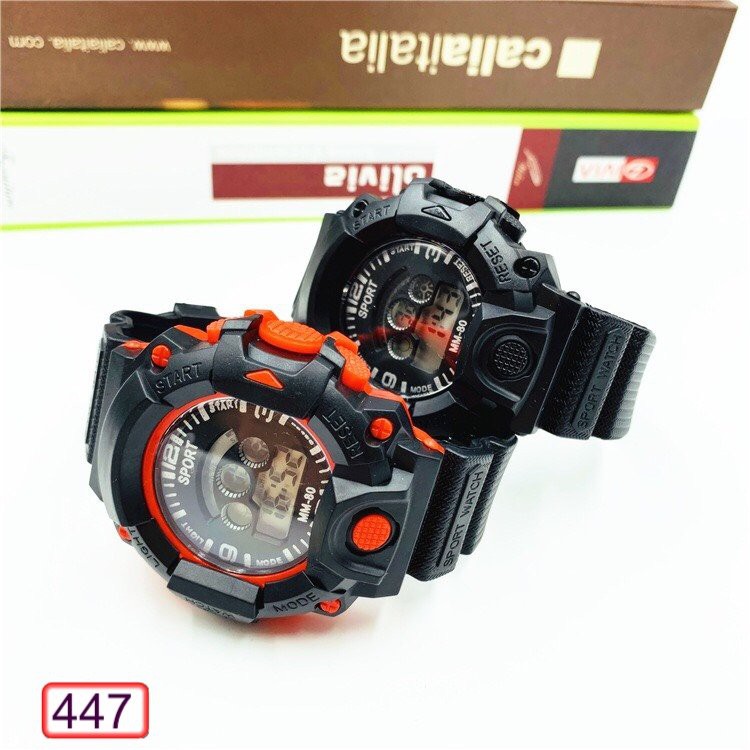 ĐÔNG HỒ NAM NỮ SPORT 447 MM-80 MẶT TRÒN NHIỀU MÀU THỜI TRANG