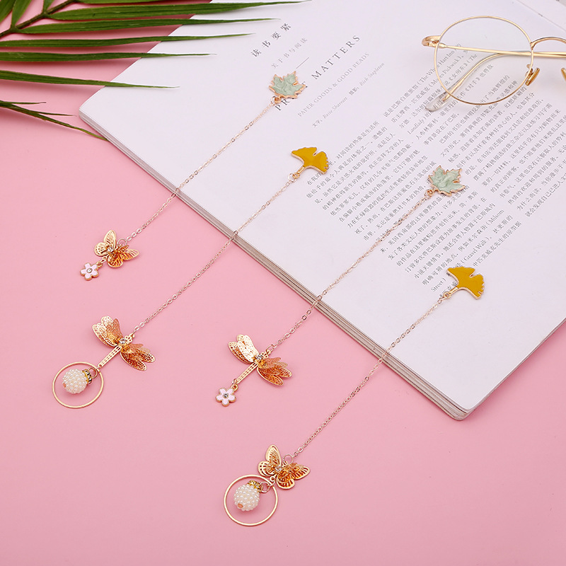 1 Đồ đánh dấu trang sách hình con bướm phong cách sáng tạo bằng hợp kim