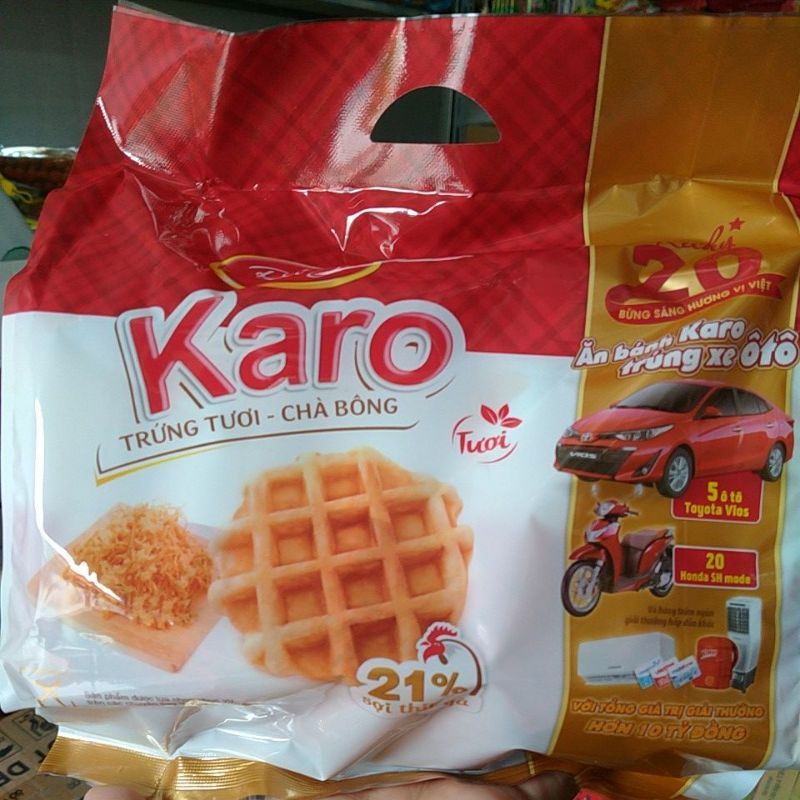 Bánh Karo trứng tươi - chà bông