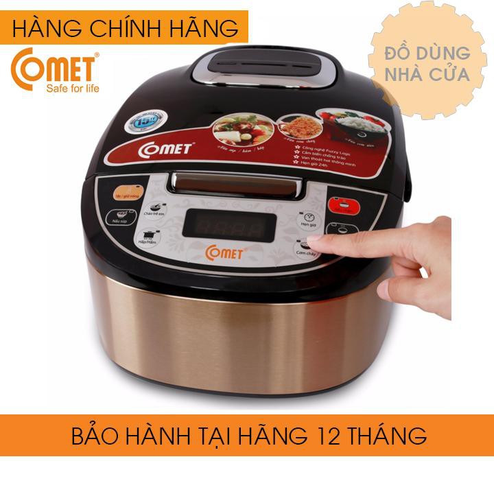 Nồi Cơm Điện Tử 1.8L Tặng Kèm Bộ Dao 6 Món - Hàng Chính Hãng Lòng Nồi Dày Nấu Cơm Siêu Ngon Bảo Hành 12 Tháng