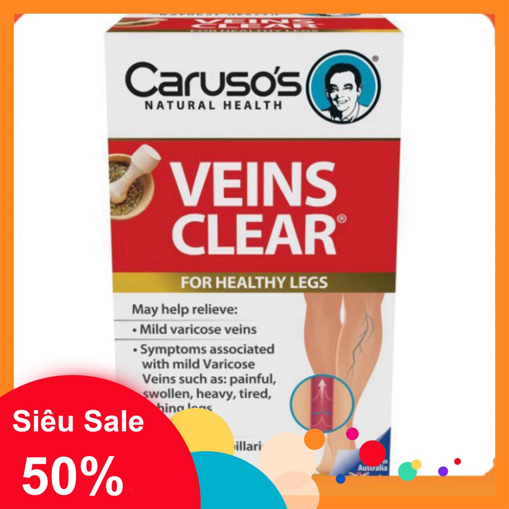 GIÁ CHUA TỪNG CÓ Kem thoa suy giãn tĩnh mạch Vein Clear Caruso's GIÁ CHUA TỪNG CÓ