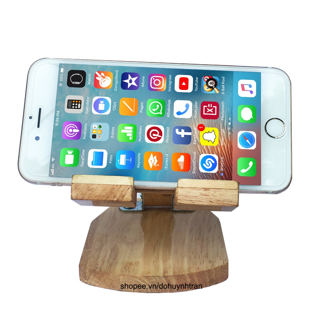 Giá đỡ điện thoại bằng gỗ, kệ điện thoại bằng gỗ dễ dàng gấp gọn bỏ túi tiện lợi | BigBuy360 - bigbuy360.vn