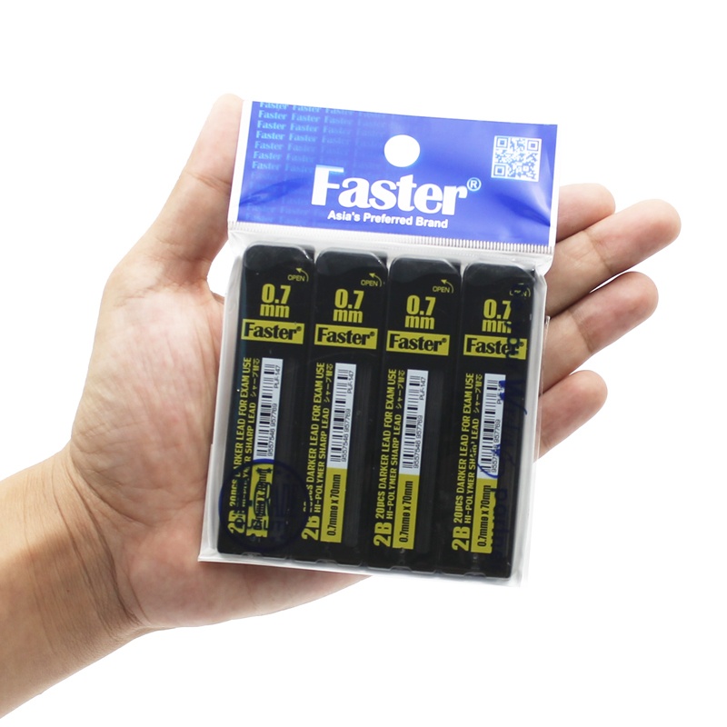 Vỉ 4 Hộp Ruột Chì 2B 0.7 mm - Faster PL-F-147-4