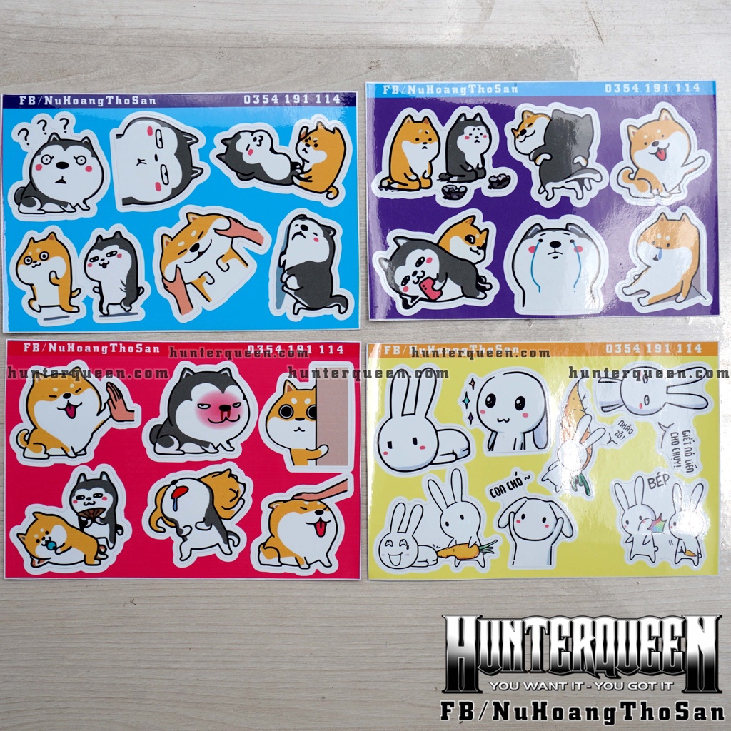 Sticker Zalo cute. Hình dán điện thoại, laptop, nón bảo hiểm dễ thương. Chống nước, không bay màu