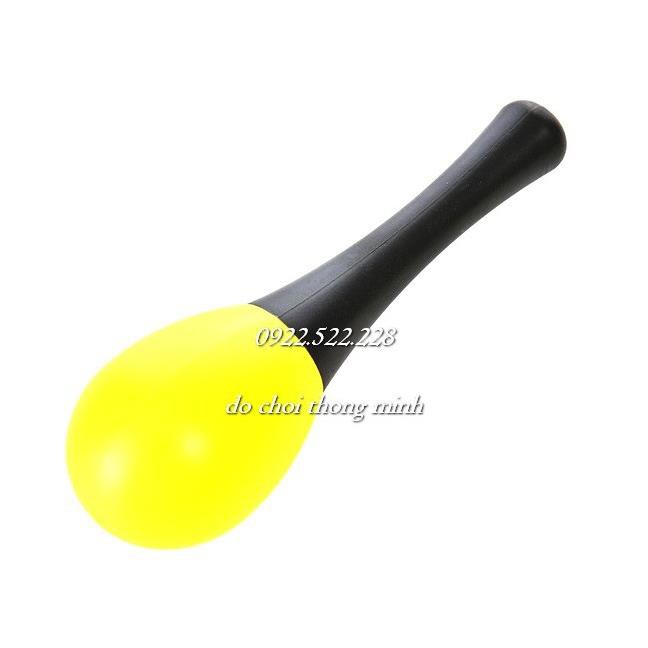 Maracas lục lạc bầu dài nhựa - Đồ chơi cảm thụ âm nhạc