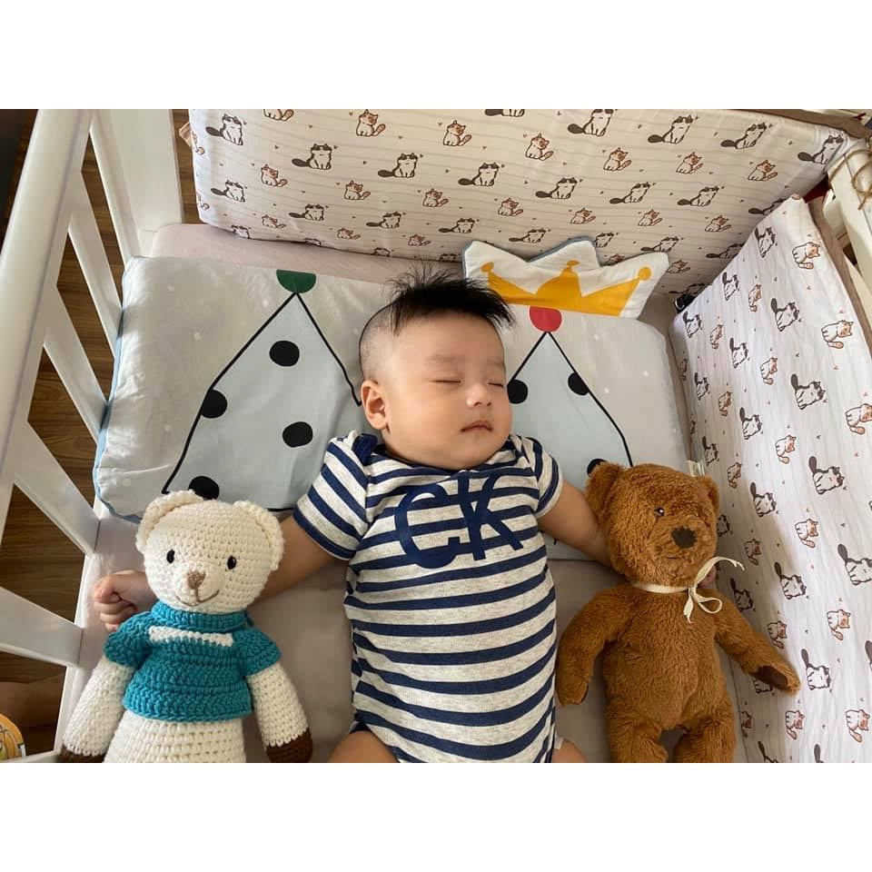 Bao gối lưới 3D/ Vỏ gối lưới 3D/ Cover 3D Airmesh Pillow  cho bé Bonitabebe HQ