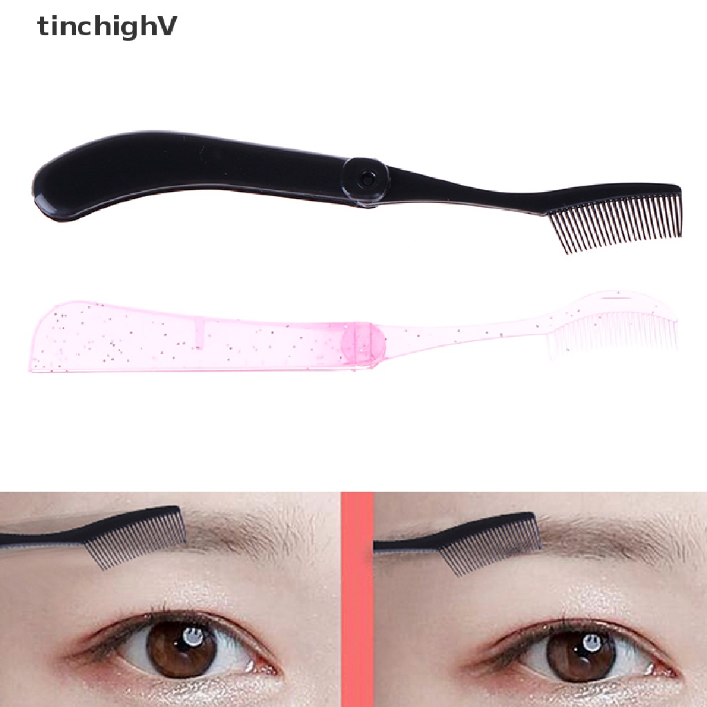 [Hàng mới về] Lược gấp chải lông mi / lông mày tiện dụng màu ngẫu nhiên