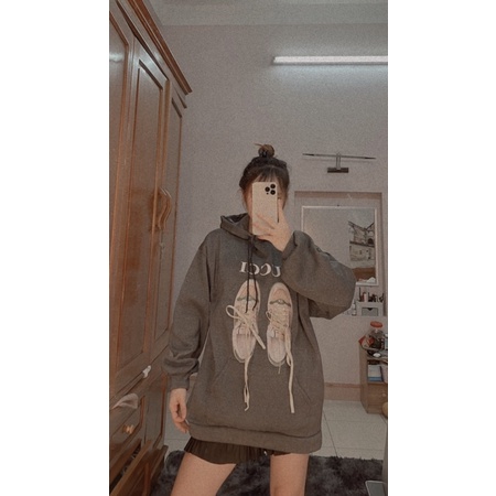áo hoodie nỉ dây giày ảnh thật video | BigBuy360 - bigbuy360.vn