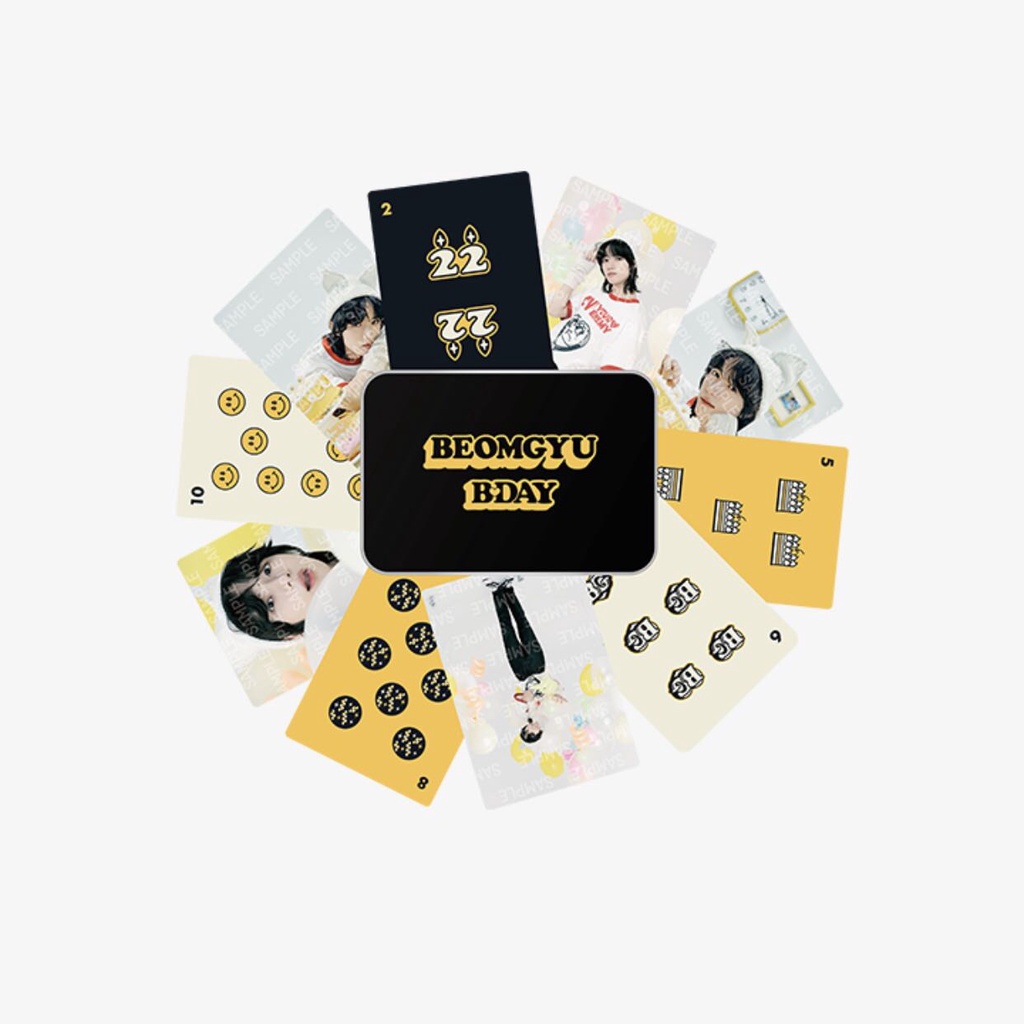 MINI PHOTOCARD BIRTHDAY BEOMGYU nhóm nhạc TXT hàng chính hãng