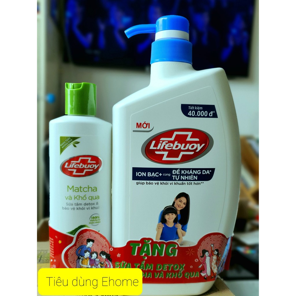 Sữa Tắm Lifebuoy Ion Bạc Chăm Sóc Da 850g