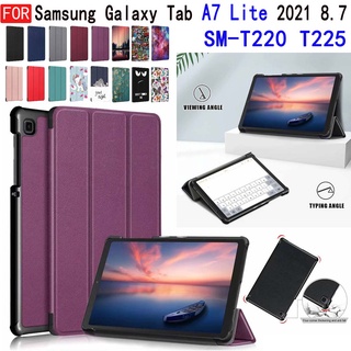 Ốp máy tính bảng bằng da PU có thể điều chỉnh cho Samsung Tab A7 Lite 8.7inch 2021 SM T220 T225