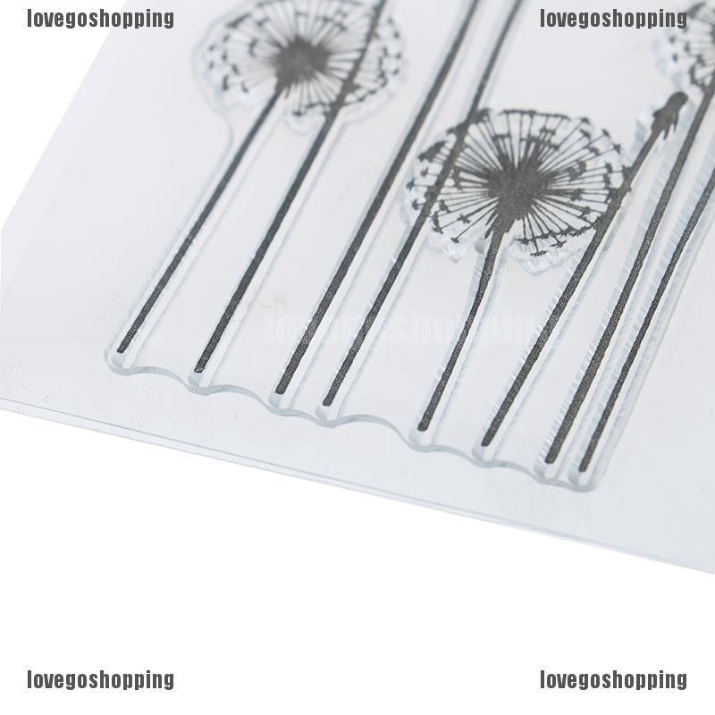 ❀BÁN CHẠY❀DIY flower grass transparent silicone clear rubber stamp sheet cling scrapbook