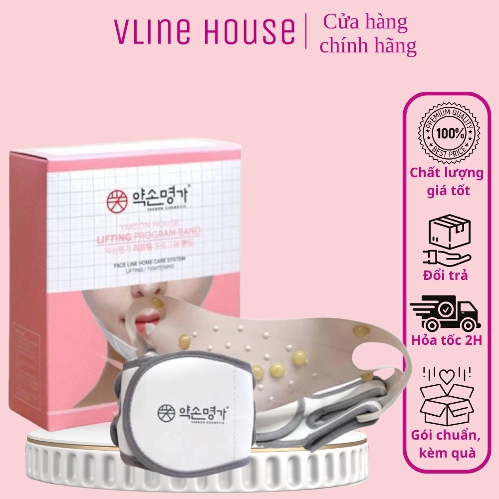 Đai đeo mặt Vline YAKSON GOLKI BAND, đai đeo nâng cơ, chỉnh lệch mặt, giảm nhăn