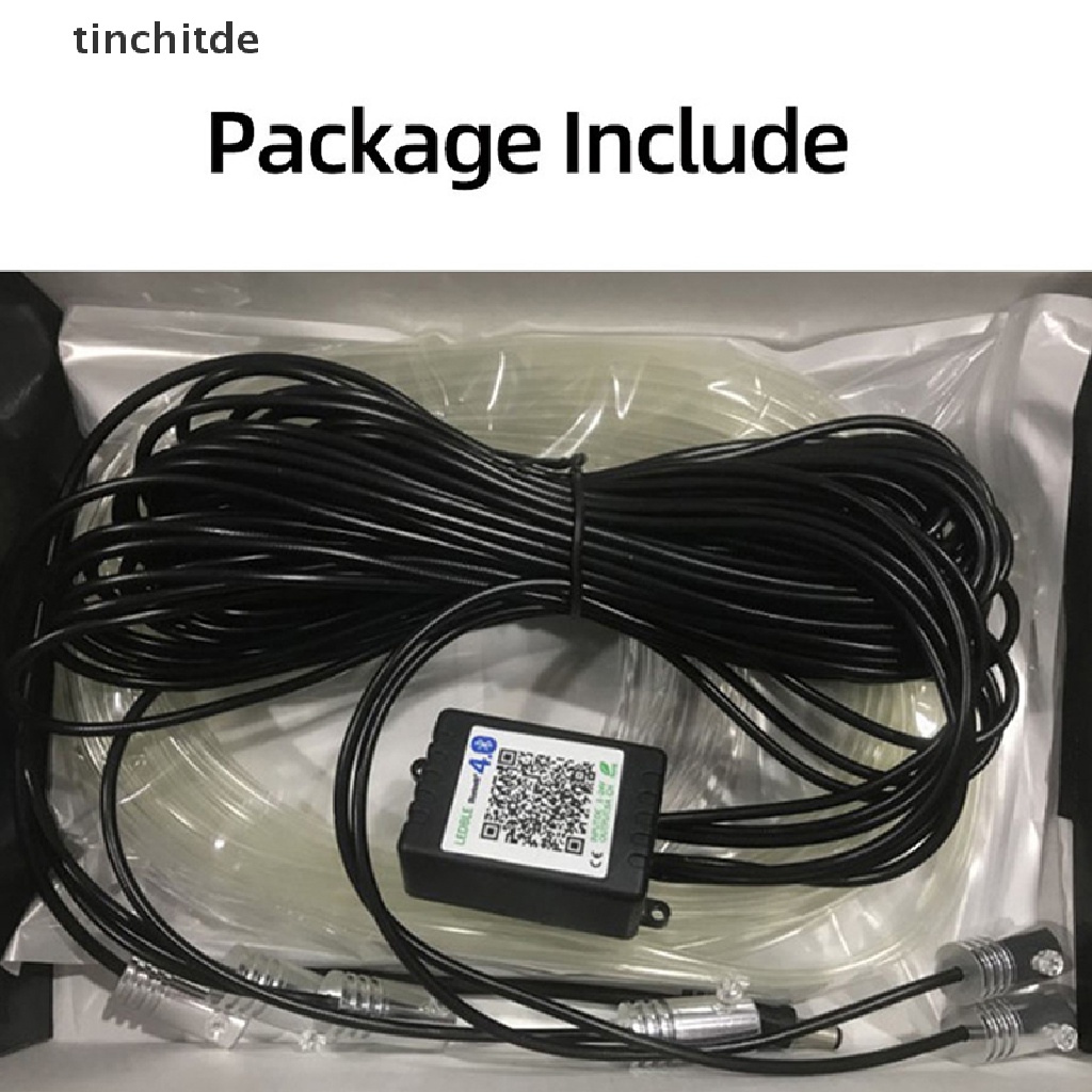 [TINTD] Dải Đèn LED RGB Sợi Quang Trang Trí Nội Thất Xe Hơi
