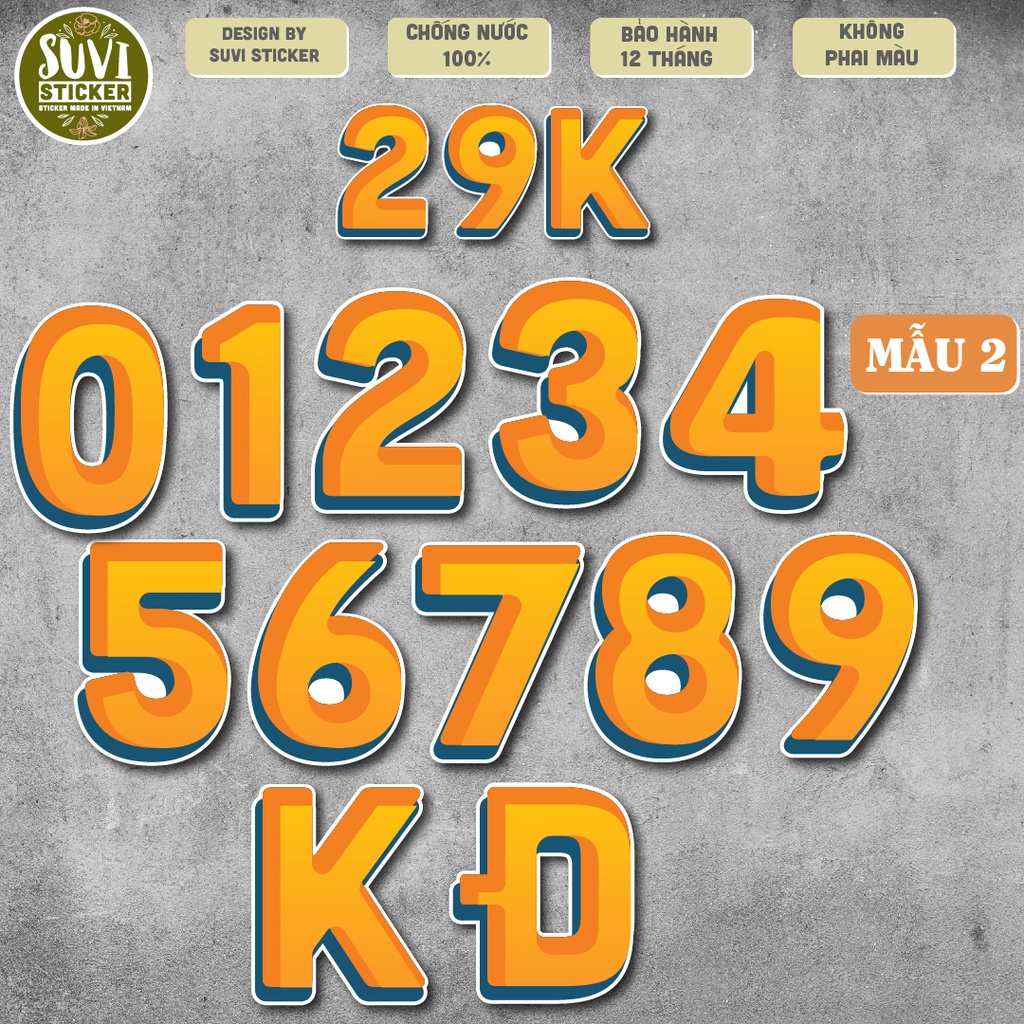 Sticker Decal Giá Tiền Chống Nước Trang Trí Quán Trà Sữa, Cafe, Decal Dán Tường, Quán Ăn Vặt. MSP: KL22