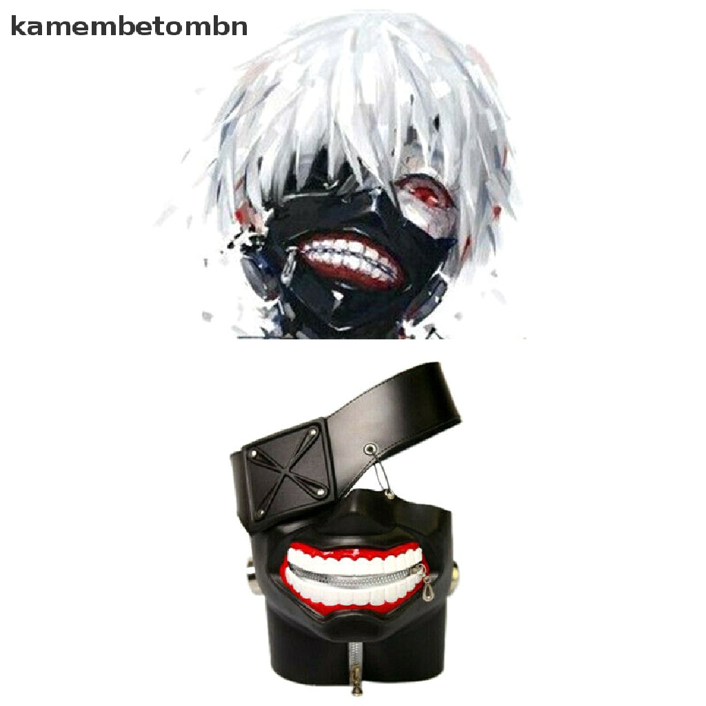kamembetombn Anime Kaneki Solid Black Masks Halloween Cosplay Props VN