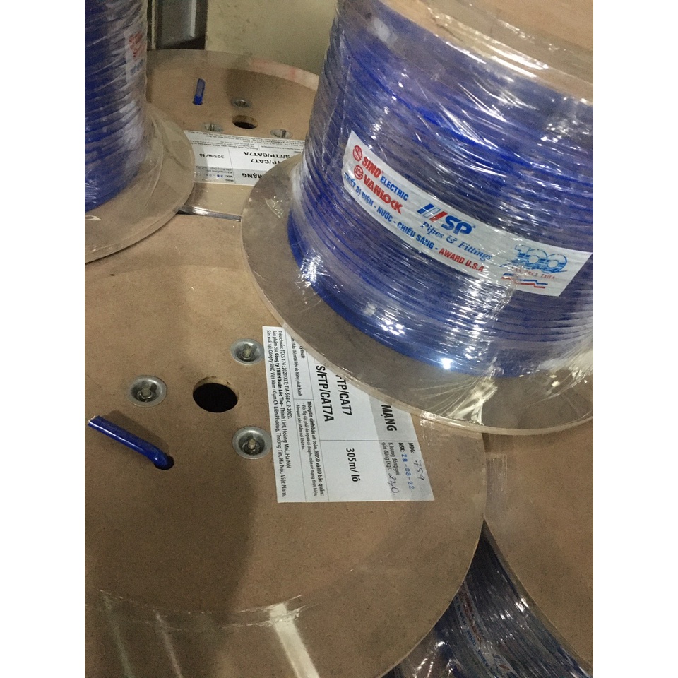 Cáp mạng SINO Cat7 S/FTP  cao cấp, chống chuột, dùng cho Biệt thư
