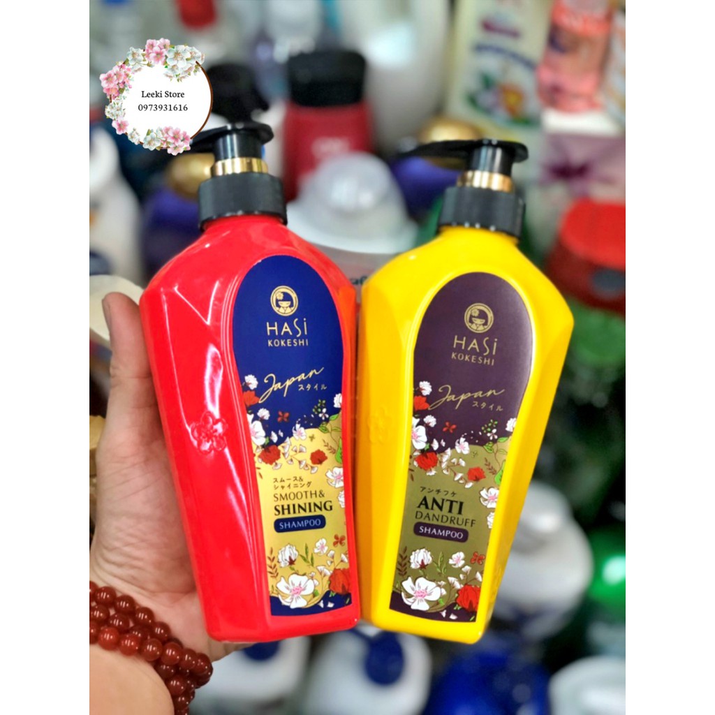 DATE 1.2024 Dầu gội Dưỡng Tóc Ngăn Gàu Hasi Kokeshi 450ml