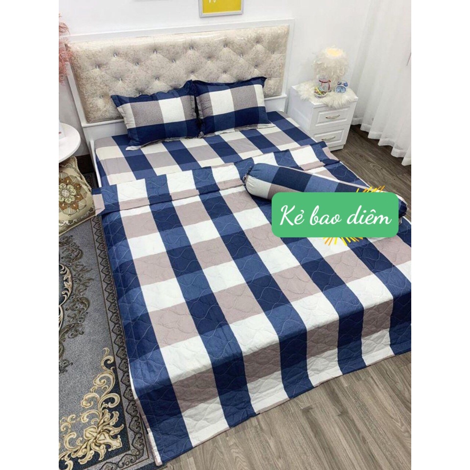 Bộ 1 ga 2 vỏ gối nằm đệm dày từ 20-25cm