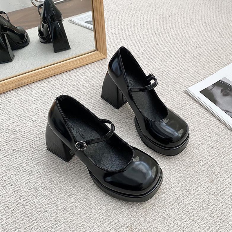 Giày Cao Gót Phong Cách retro Thời Trang Cho Nữ