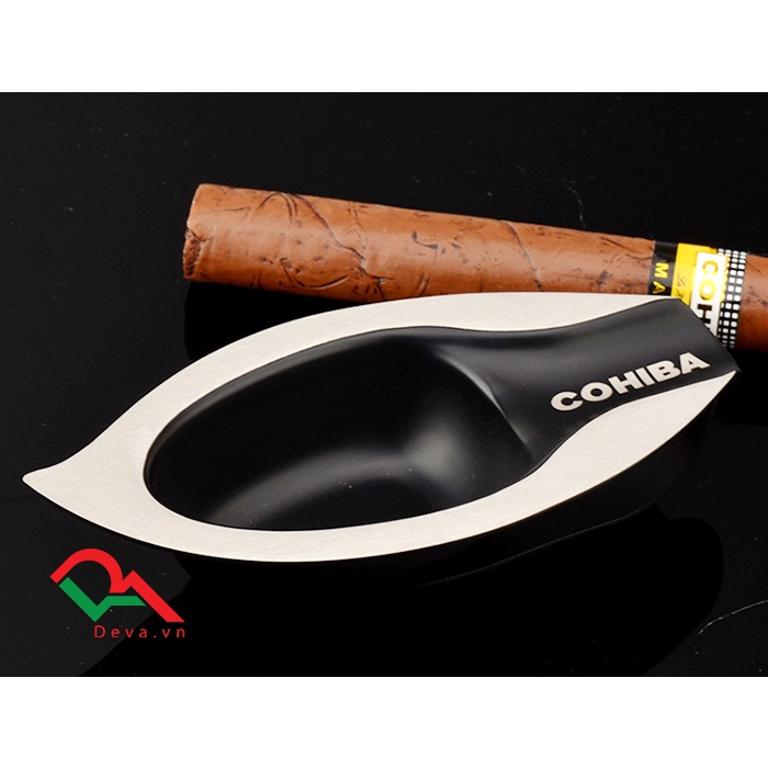 { HÀNG CHÍNH HÃNG } Gạt Tàn Cigarr Sứ Cohbia HB027 Cao Cấp Họa Tiết Hoa Văn Chiếc Lá Sang Trọng