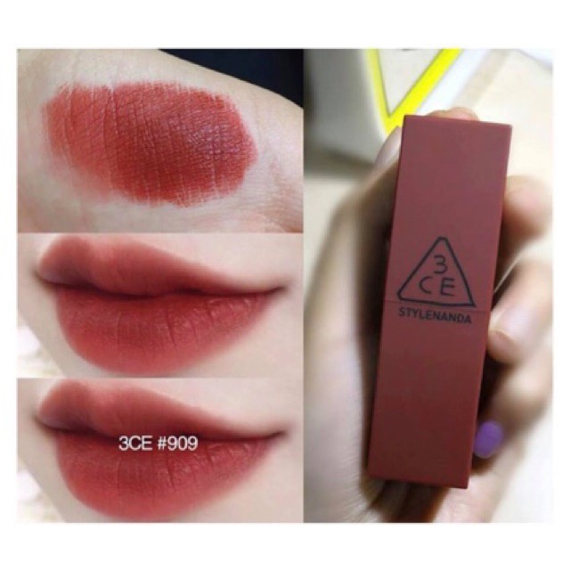 <>[Vỏ Đen & Nâu] Son 3CE 909 Smoked Rose- taphoamena