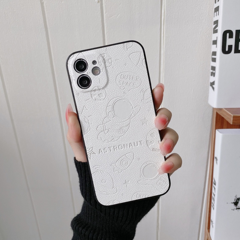 Ốp điện thoại hoạ tiết phi hành gia thích hợp cho iphone 13 12 11 Pro Max Mini Xs Xr X 8 7 Plus