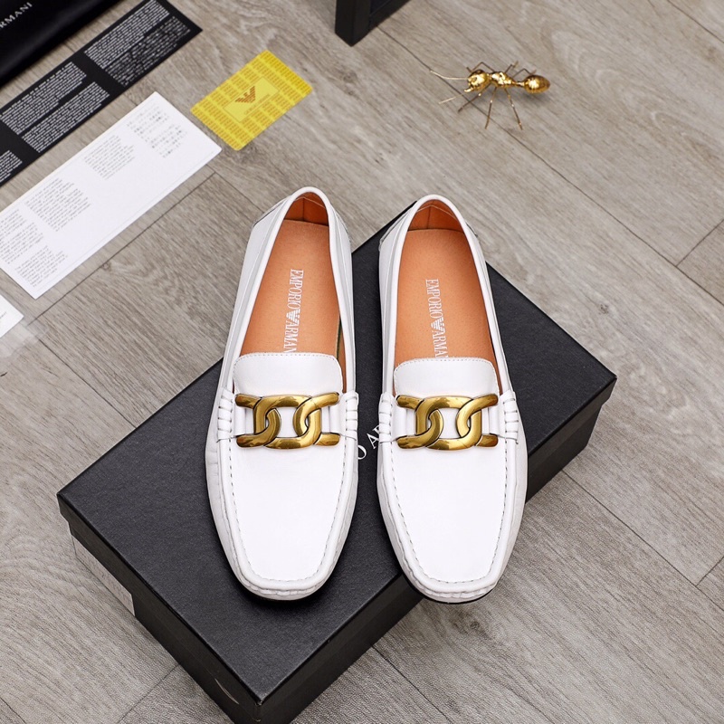Giày nam thời trang mới Armani chi tiết tinh tế da bò lớp lót da heo sang trọng