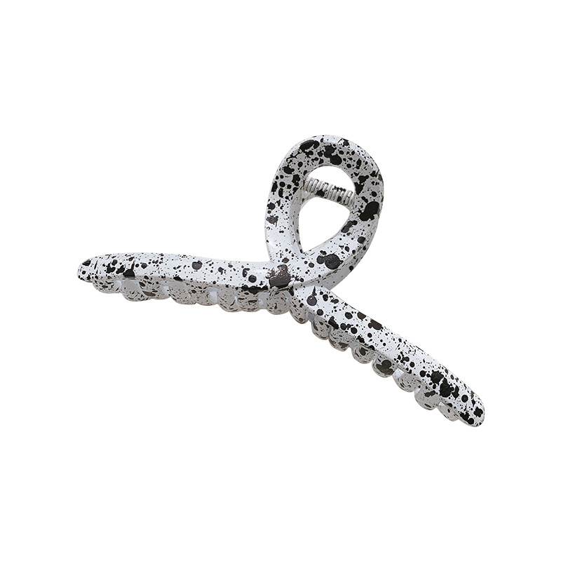 Kẹp tóc hình bò sữa trắng đen phong cách Hàn Quốc