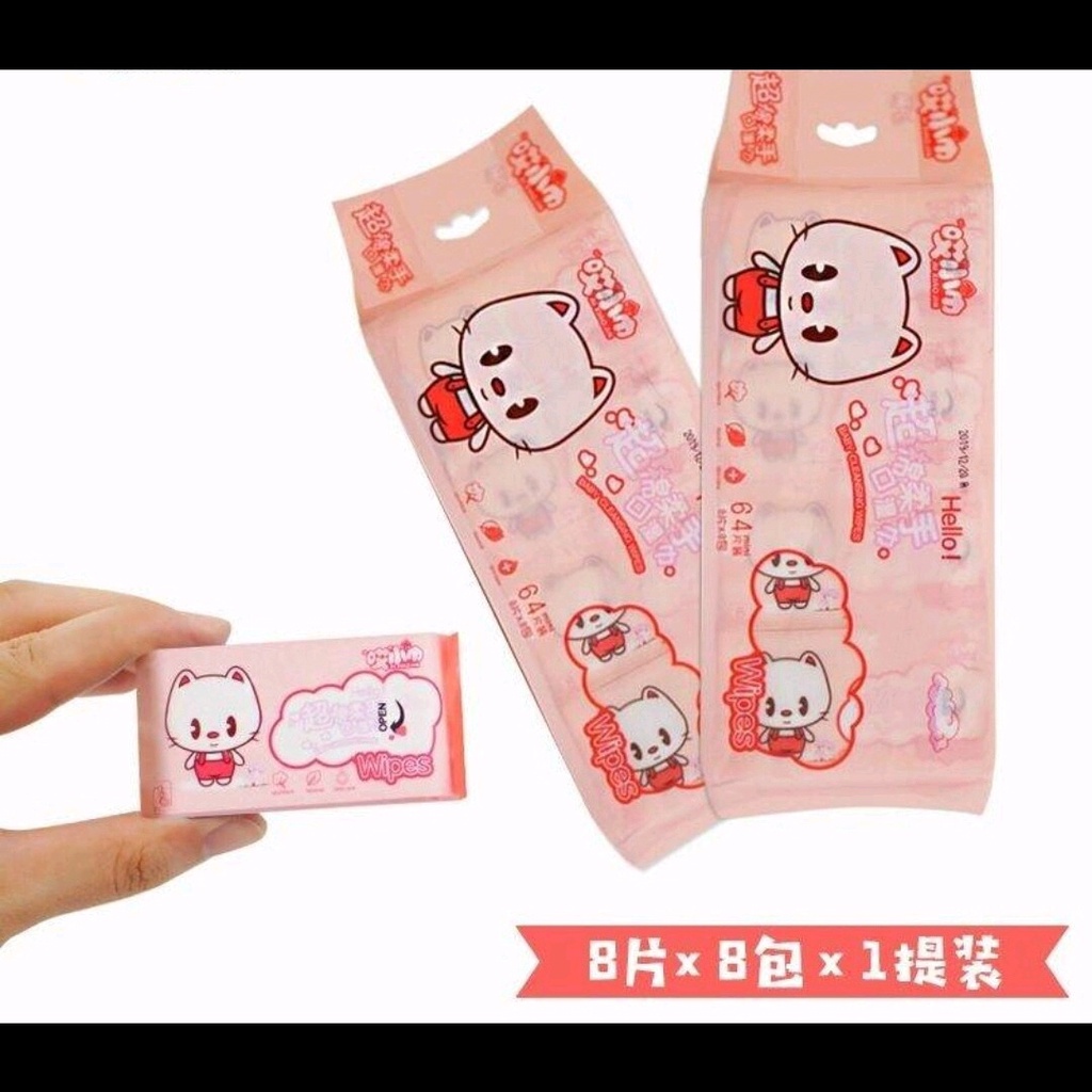 KHĂN GIẤY ƯỚT MINI CAO CẤP XỊN SÒ DEEYEO 69k/ bịch SHOP GIAO MÀU NGẪU NHIÊN----4 KHÔNG: Không màu - Không mùi