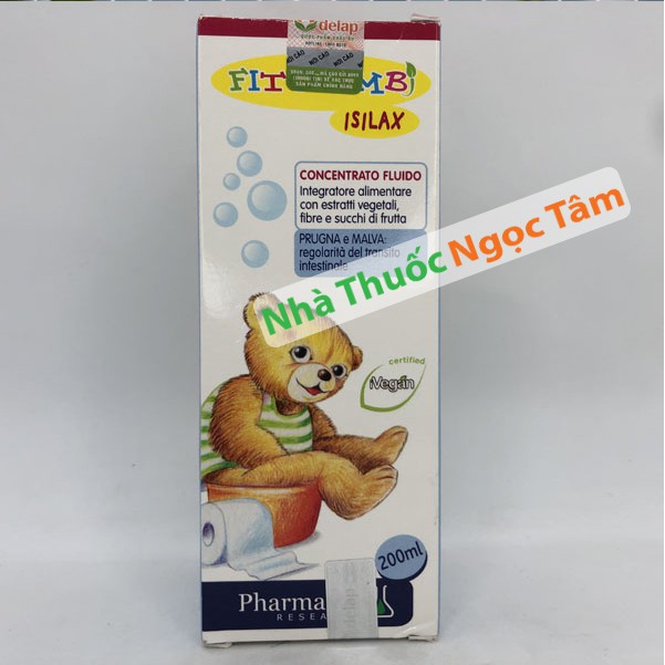 (MẪU MỚI) ISILAX BIMBI - Trẻ hết Táo Bón, nhuận tràng, bổ sung chất sơ cho bé, mẹ an tâm - Nhập Khẩu Châu Âu