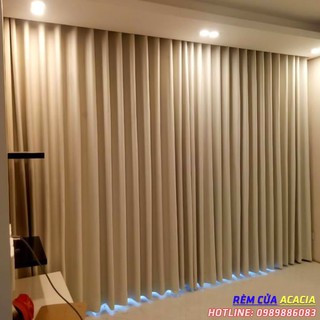 Rèm cửa màu vàng kem đủ size phù hợp cho trang trí, decor