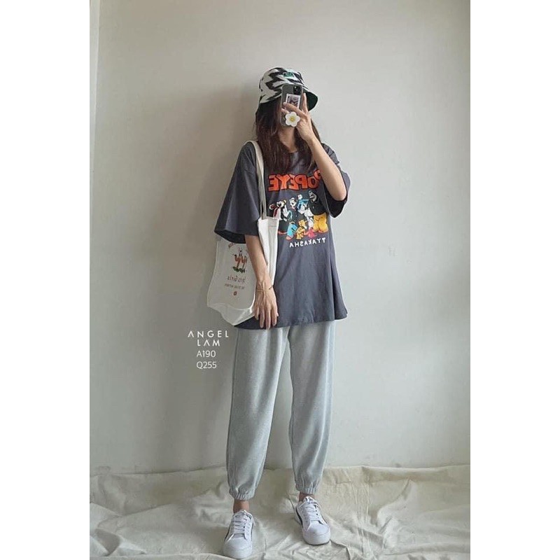 Quần Jogger chất Len Tăm