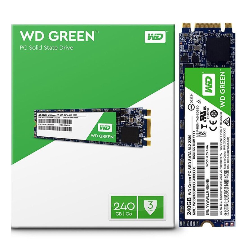 Ổ cứng SSD WD G2 240GB Chuẩn M.2 Green - Hàng Chính Hãng