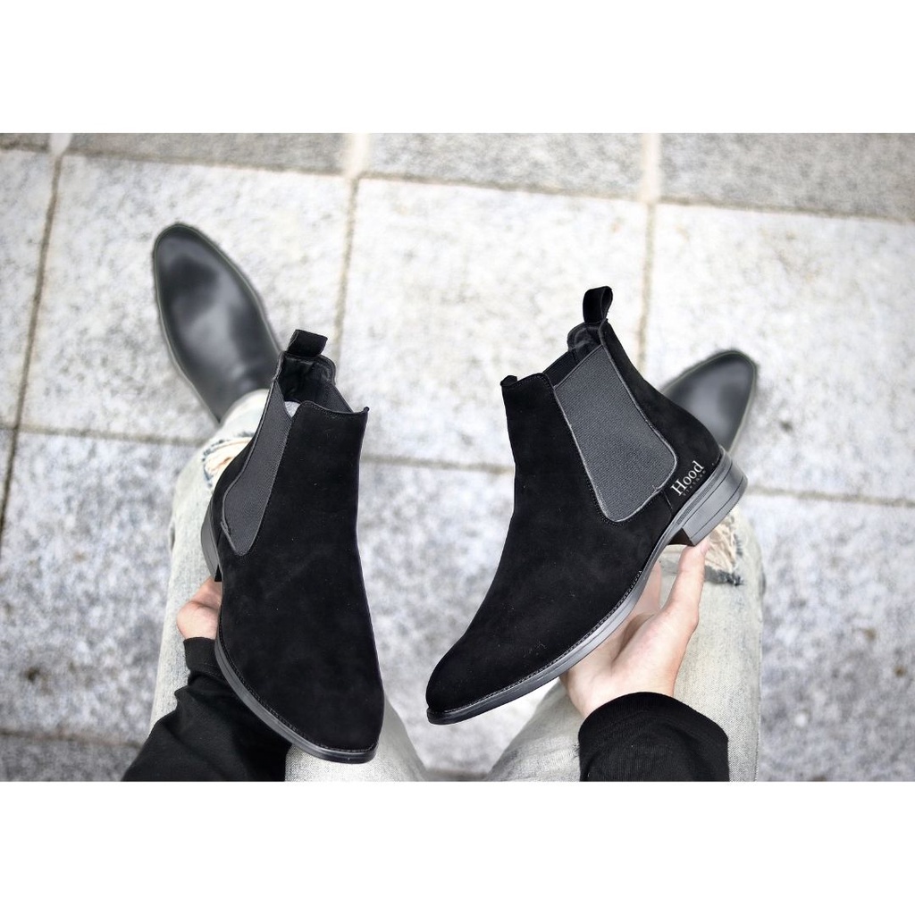 Giày Chelsea Boot nam - Da lộn xịn xò - Đế cao su đúc nguyên khối - Bảo hành 12 tháng Hood HoodVN | BigBuy360 - bigbuy360.vn