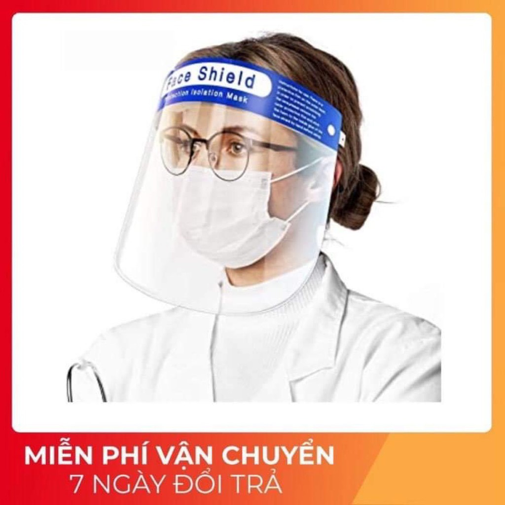 [ Chuyên Sỉ ] Tấm chắn chống giọt bắn trong suốt nhựa PET - Face Shield Mask