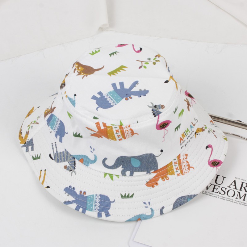 Nón Bucket In Họa Tiết Hoạt Hình Thời Trang Mùa Hè Xinh Xắn Cho Bé