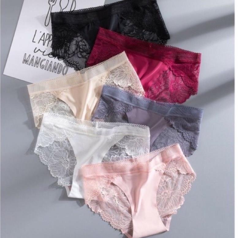 Quần Lót Su PhốI Ren Hoa 8423  - LADY