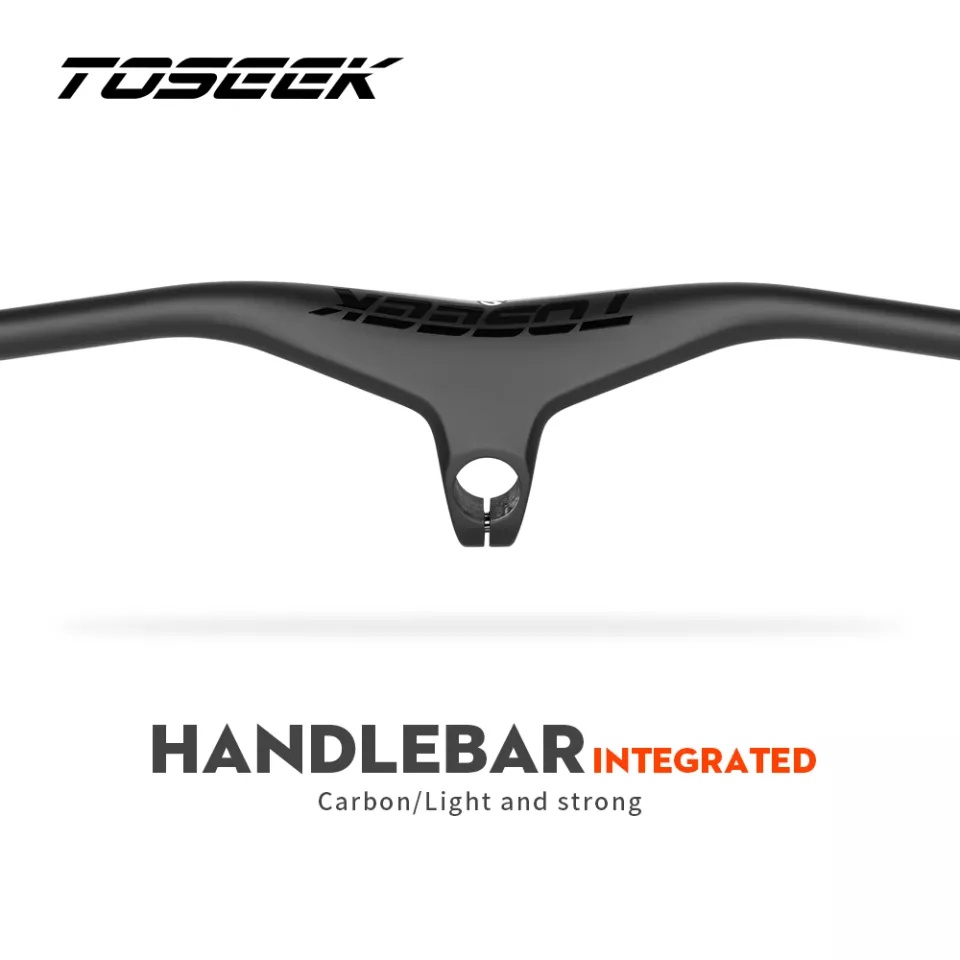 DONGCHONBIKE_ Ghi đông liền Po tang Carbon Toseek 780 x 70 mm