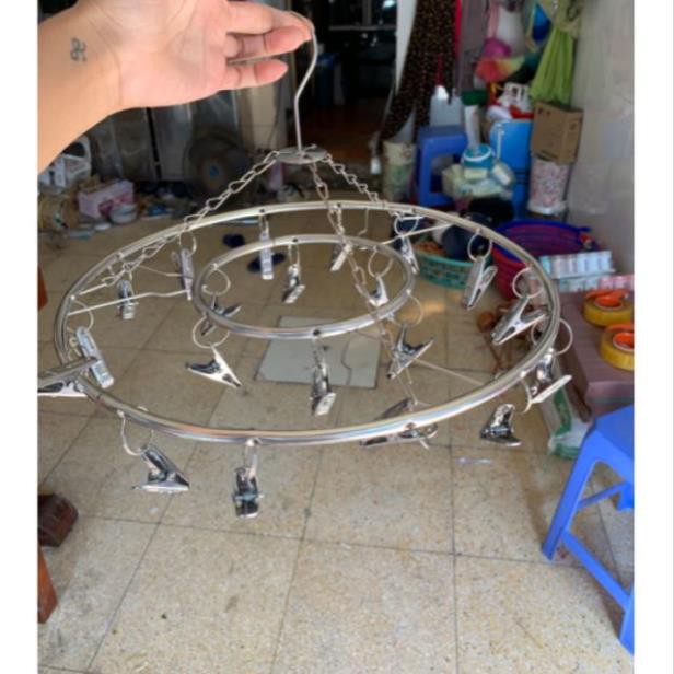 GIÁ HỜI_móc tròn_ dù tròn_ treo đồ_phơi đồ_ gọn gàng_inox Việt Nam