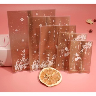 (Sỉ Ib)100c Túi đựng bánh trung thu con thỏ nâu từ 50g-125g( Ko kèm khay)