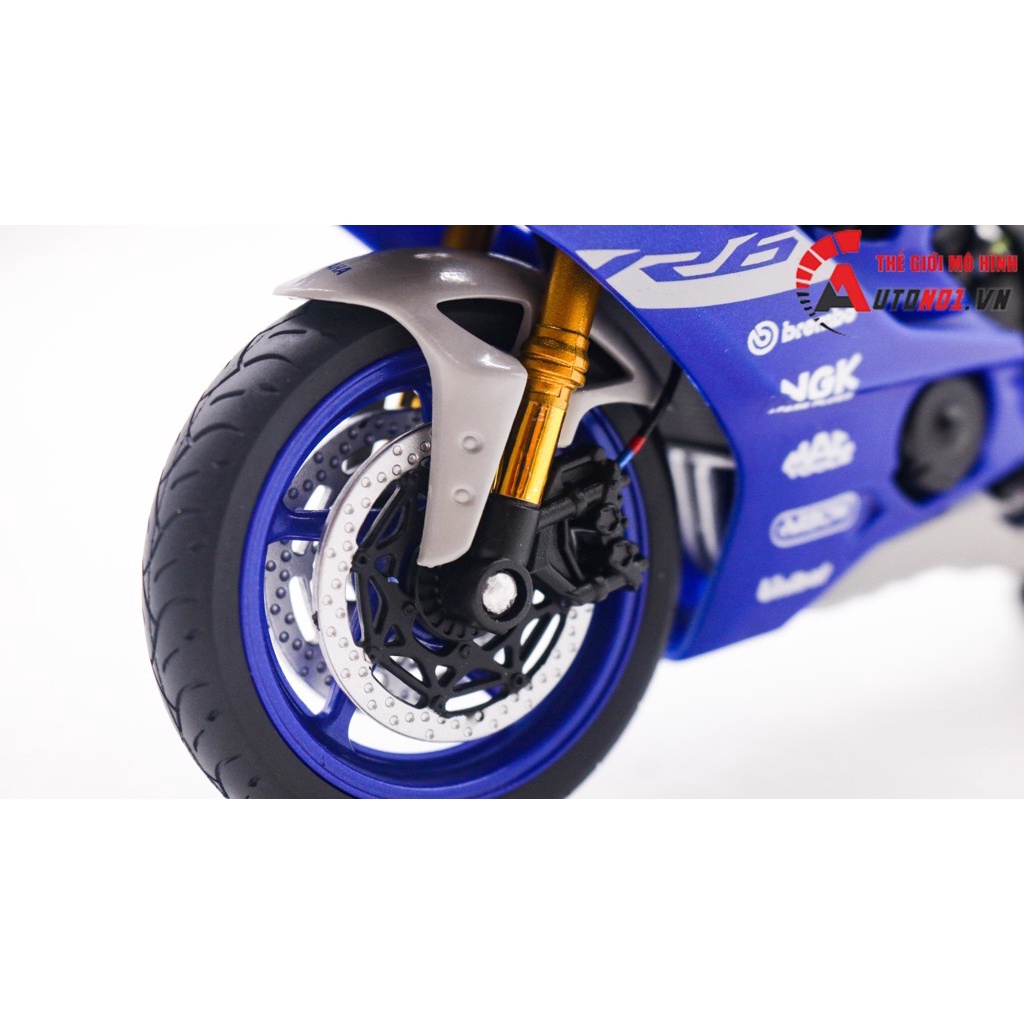 MÔ HÌNH XE YAMAHA R6 BLUE ĐỘ PÔ SC 1:12 AUTONO1 D159