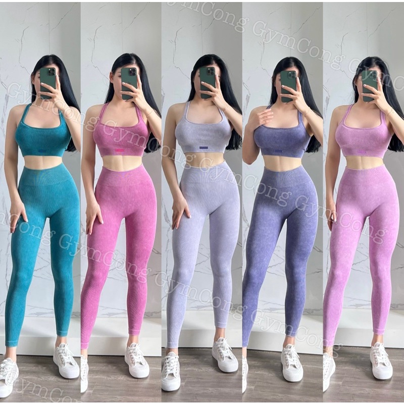Bộ đồ tập gym nữ Accelecate Dài bra TOMTIGER
